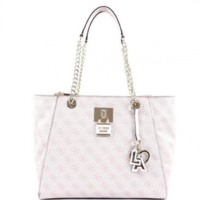 GUESS  Damen Downtown Cool Tote Schultertasche  Guess Damen Downtown Cool Tote Schultertasche weiss