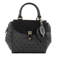 GUESS Damen Hantasche NISSANA mit Guess Logoprägung Farbe dunkelgrau GUESS Damen Hantasche NISSANA mit Guess Logoprägung Farbe dunkelgrau