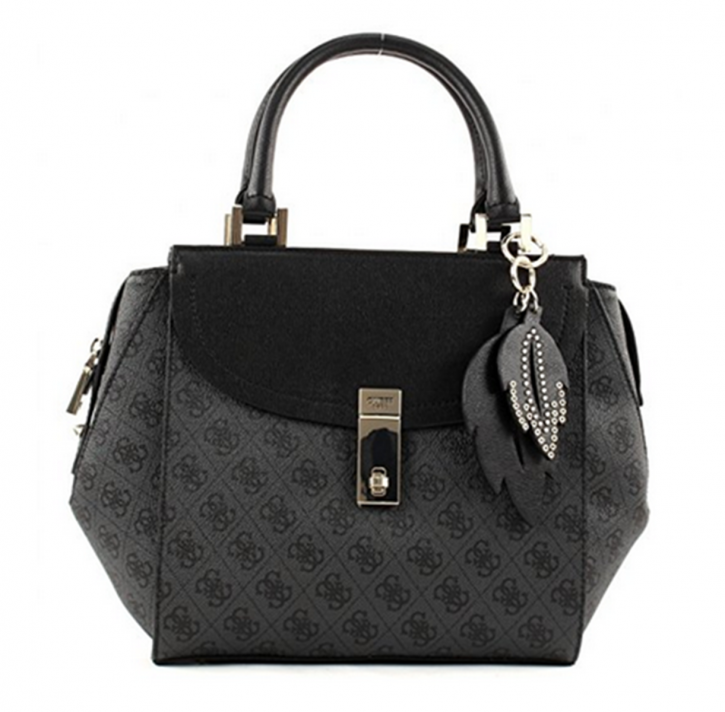 GUESS Damen Hantasche NISSANA mit Guess Logoprägung Farbe dunkelgrau GUESS Damen Hantasche NISSANA mit Guess Logoprägung Farbe dunkelgrau