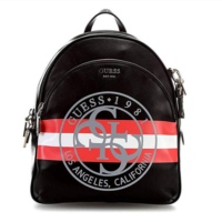 GUESS Rucksack DETAIL LARGE BACKPACK mit Guess Logo und Druck schwarz