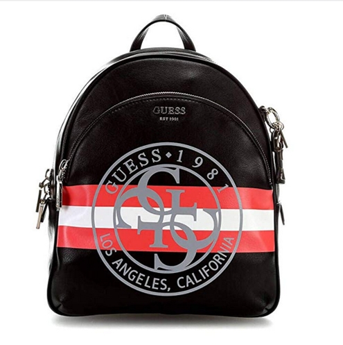 GUESS Rucksack DETAIL LARGE BACKPACK mit Guess Logo und Druck schwarz GUESS Rucksack DETAIL LARGE BACKPACK mit Guess Logo und Druck schwarz