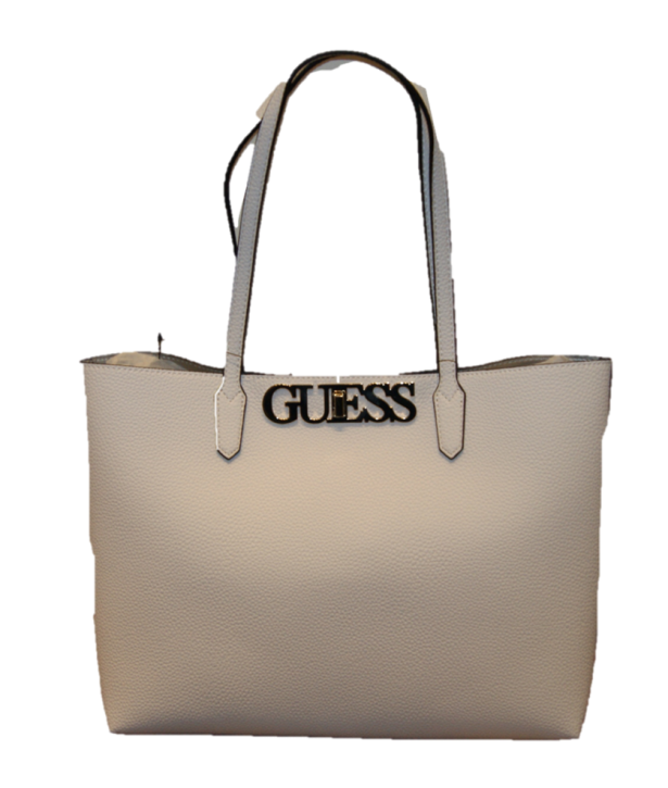GUESS Damen Uptown Chic Barcelona Tote Schultertasche weiss GUESS Damen Uptown Chic Barcelona Tote Schultertasche weiss
