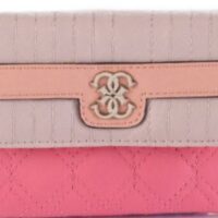 Guess Portemonaie / Geldbeutel Merci Medium Zip Around Wallet Fuchsia Multi Pink