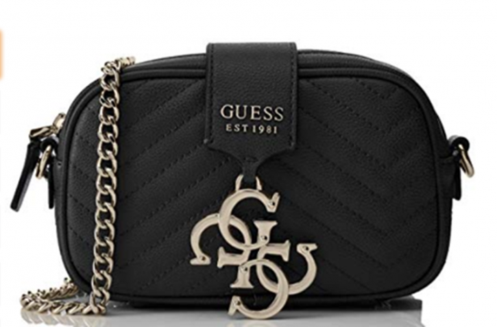 GUESS Damen Violet Mini Crossbody Camera Umhängetasche schwarz GUESS Damen Violet Mini Crossbody Camera Umhängetasche schwarz