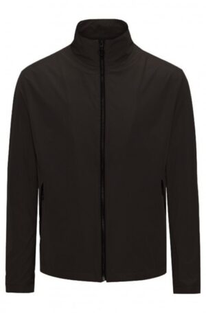 HUGO Jacke Bangon1 aus Material-Mix mit Stehkragen schwarz 001 S