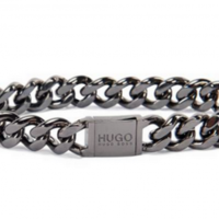 HUGO ARMBAND E-HUGOCHAIN FARBE TITAN OPTIK 021 HUGO ARMBAND E-HUGOCHAIN FARBE TITAN OPTIK 021