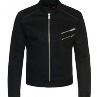 HUGO DENIM BIKER JACKE HUGO 057 FARBE SCHWARZ 001
