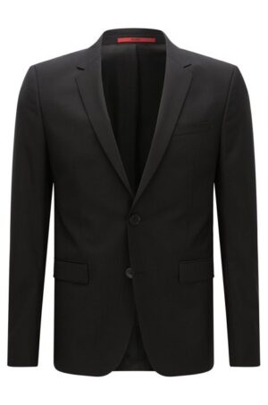 HUGO Slim-Fit Sakko ARZAL11921 aus Material-Mix mit Schurwoll-Anteil schwarz 001