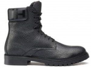 HUGO Boots Explore_Halb_ gr aus Veloursleder mit gefüttertem Schaft mit Logo-Print schwarz 001 41