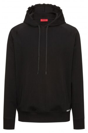 HUGO Men Oversized-Fit Kapuzenpullover Dayfun aus Baumwolle mit Logo-Print Farbe schwarz 001 S