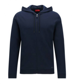 HUGO KAPUZEN SWEAT JACKE DELINGER FARBE DUNKELBLAU 410 S