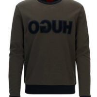 HUGO Logo Sweatshirt DICAGOR Farbe oliv 306