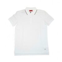 HUGO Polo Shirt DINOSO mit abgesetzten Kragen Farbe weiss 100 S