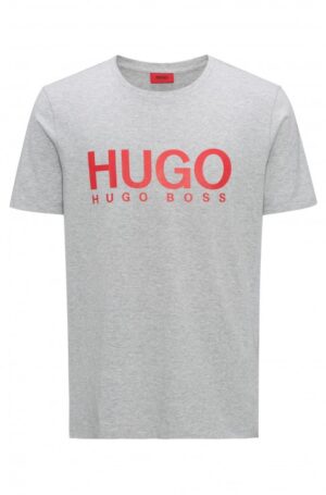 HUGO Relaxed-Fit T-Shirt Dolive aus Baumwoll-Jersey mit Logo Farbe grau 061 S