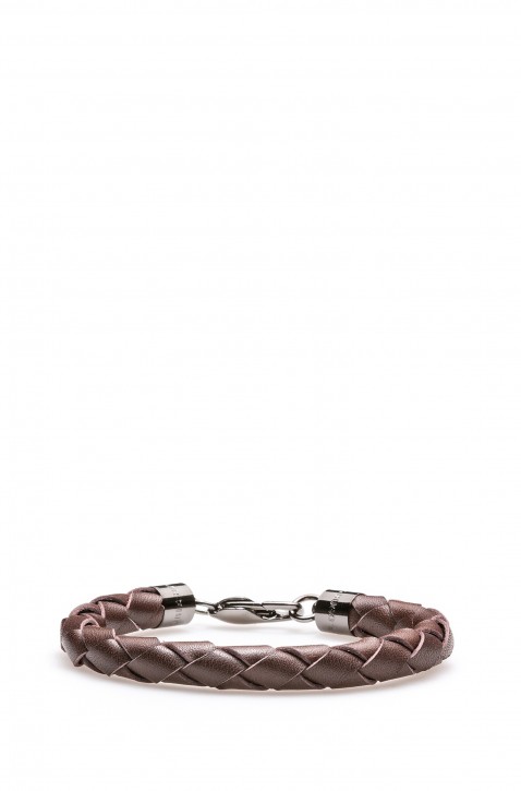 HUGO Armband E-CUIR aus italienischem Leder Farbe schwarz 001 HUGO Armband E-CUIR aus italienischem Leder Farbe schwarz 001