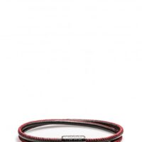 HUGO Armband E-ELEMENT aus italienischem Leder mit magnetischem Druckknopf Farbe rot 965 HUGO Armband E-ELEMENT aus italienischem Leder mit magnetischem Druckknopf Farbe rot 965