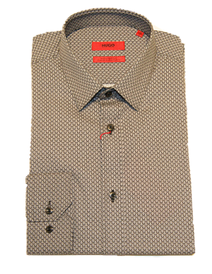 HUGO Extra Slim-Fit Hemd ELISHA02 aus reiner Baumwolle schwarz 001