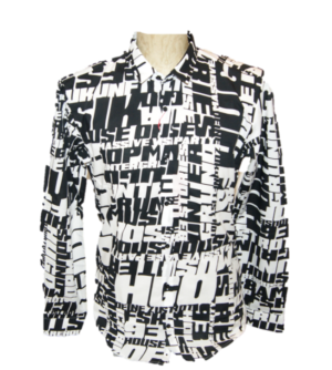 HUGO Extra Slim-Fit Hemd ERO3-W  mit all over Print