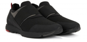 HUGO Sneaker HYBRID_RUNN_KNEL Material-Mix mit elastischem Riemen Farbe schwarz 001 41