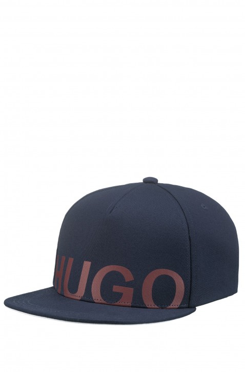 HUGO Baseball Cap Men-X 541 aus Baumwolle mit Logo-Schriftzug dunkelblau HUGO Baseball Cap Men-X 541 aus Baumwolle mit Logo-Schriftzug dunkelblau