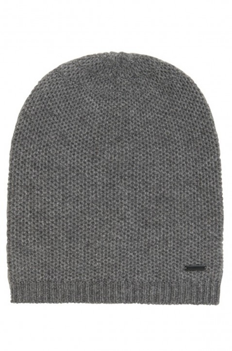 HUGO Men Kaschmir Mütze MEN-X 530/1 Farbe grau 081 HUGO Men Kaschmir Mütze MEN-X 530/1 Farbe grau 081