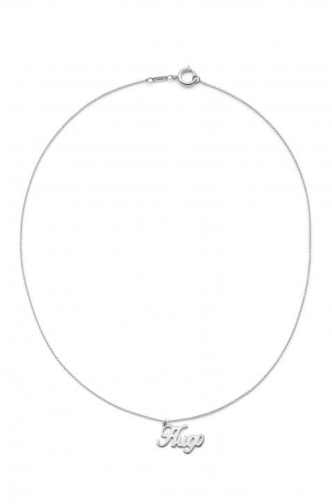 HUGO Halskette E-HUGO-NECKLACE aus glänzend poliertem Edelstahl mit Logo-Anhänger HUGO Halskette E-HUGO-NECKLACE aus glänzend poliertem Edelstahl mit Logo-Anhänger