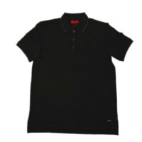 HUGO Polo Shirt DINOSO mit abgesetzten Kragen Farbe dunkelblau 410 S