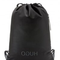 HUGO Rucksack RECORD _DRAWSTRING mit Tunnelzug und Reversed-Logo schwarz HUGO Rucksack RECORD _DRAWSTRING mit Tunnelzug und Reversed-Logo schwarz