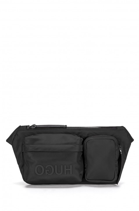 HUGO Gürteltasche RECORD_WAIST BAG mit Reversed-Logo und mehreren Fächern schwarz HUGO Gürteltasche RECORD_WAIST BAG mit Reversed-Logo und mehreren Fächern schwarz