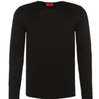 HUGO PULLOVER SCOOP FARBE SCHWARZ 001 M