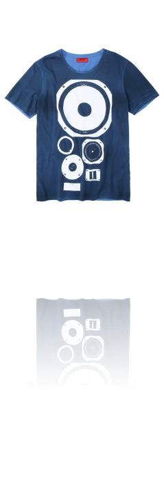 HUGO TEE DEAKER FARBE DUNKELBLAU 460 GR: M HUGO TEE DEAKER FARBE DUNKELBLAU 460