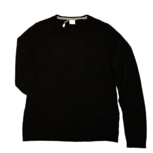 BOSS Slim-Fit Pullover IDDINA aus edlem Baumwoll-Mix Farbe schwarz 001 S