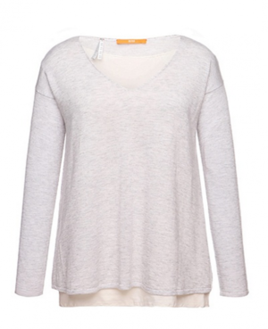 BOSS ORANGE PULLOVER ISOTTAH FARBE GRAU 037 XS