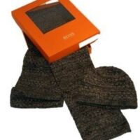 BOSS ORANGE MÜTZE SCHAL FENO-SET FARBE SCHARZ 001 BOSS ORANGE MÜTZE SCHAL FENO-SET FARBE SCHARZ 001