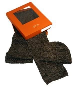 BOSS ORANGE MÜTZE SCHAL FENO-SET FARBE SCHARZ 001 BOSS ORANGE MÜTZE SCHAL FENO-SET FARBE SCHARZ 001