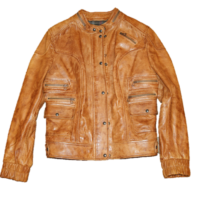 BOSS ORANGE LEDERJACKE JITALY FARBE BROWN 220