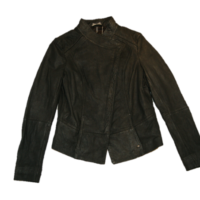 BOSS ORANGE LEDERJACKE JOPIDA3 FARBE SILBER 045 36