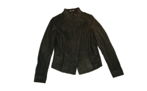 BOSS ORANGE LEDERJACKE JOPIDA3 FARBE SILBER 045 36