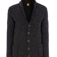 BOSS ORANGE STRICKJACKE KALHANA FARBE ANTHRAZIT 017 S