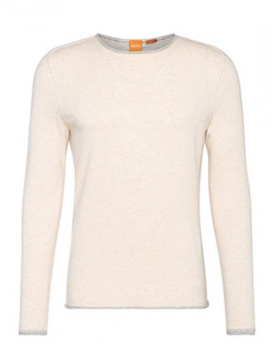 BOSS ORANGE PULLOVER KAMERO FARBE NATUR 118 M