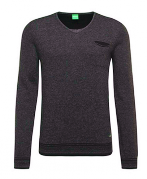 BOSS ORANGE PULLOVER KERPEN FARBE GRÜN 312 S