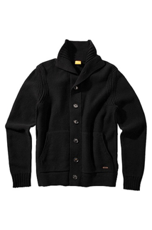 BOSS ORANGE STRICKJACKE KAMARE FARBE SCHWARZ 001 S