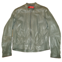 HUGO LEDERJACKE LAIF FARBE OLIVGRÜN 002 L