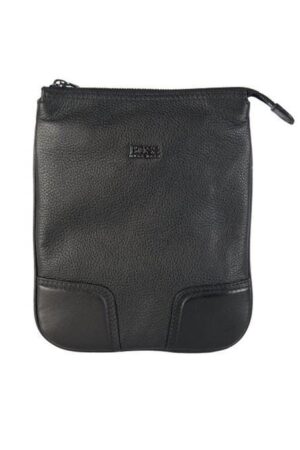 BOSS LEATHER LARGE MAGMA SCHULTERTASCHE FARBE SCHWARZ 001