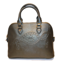 LIU JO TASCHE SHOPPING M CORALLO FARBE GUN METAL 90011