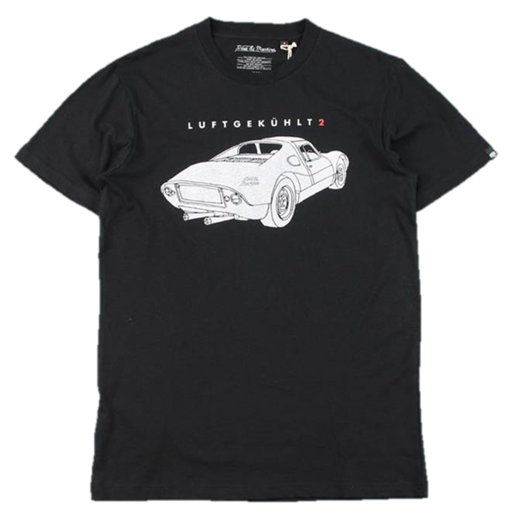 DEUS EX MACHINA T-SHIRT LUFTGEKÜHLT PORSCHE 906 FARBE SCHWARZ DEUS EX MACHINA T-SHIRT LUFTGEKÜHLT PORSCHE 906FARBE SCHWARZ M