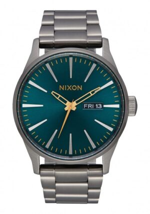 NIXON Sentry SS 42 mm Farbe gunmetal spruce brass