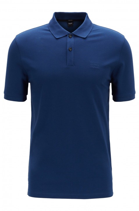 BOSS Regular-Fit Poloshirt PALLAS aus feinem Piqué dunklelblau 402 BOSS Regular-Fit Poloshirt PALLAS aus feinem Piqué dunklelblau 402