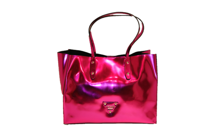 GUESS HANDTASCHE GLASS CANDY TOTE FARBE PINK METALL GUESS HANDTASCHE GLASS CANDY TOTE FARBE PINK METALL