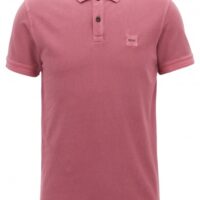 BOSS ORANGE Slim-Fit Poloshirt Prime aus gewaschenem Baumwoll-Piqué Farbe dunkel lila 505 S